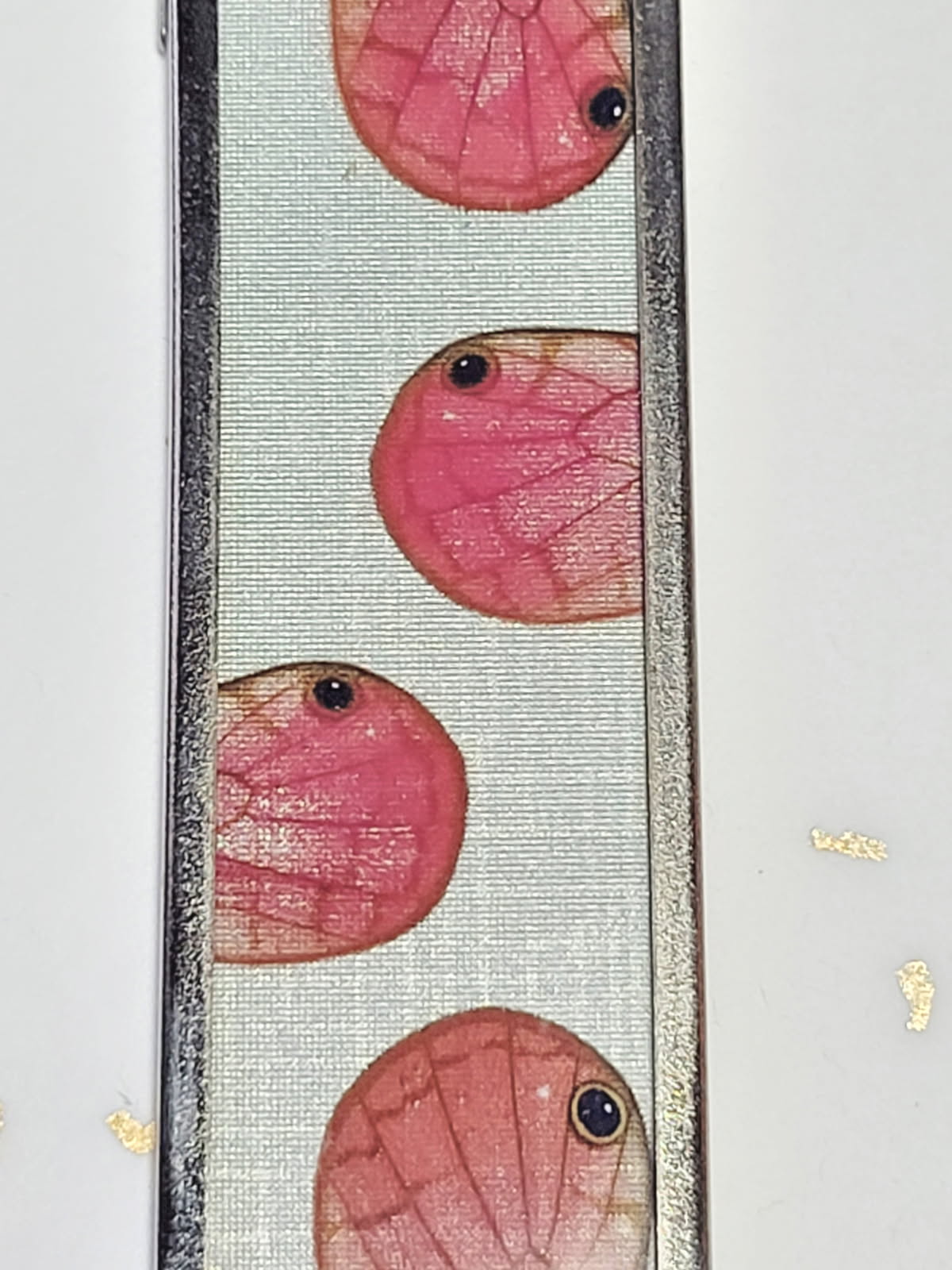 Handmade Real Butterfly Wing Pendant | Pink Glasswing Necklace