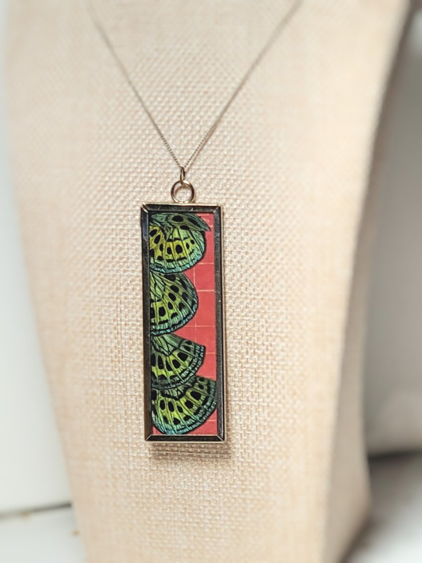Real Butterfly Wing Pendant