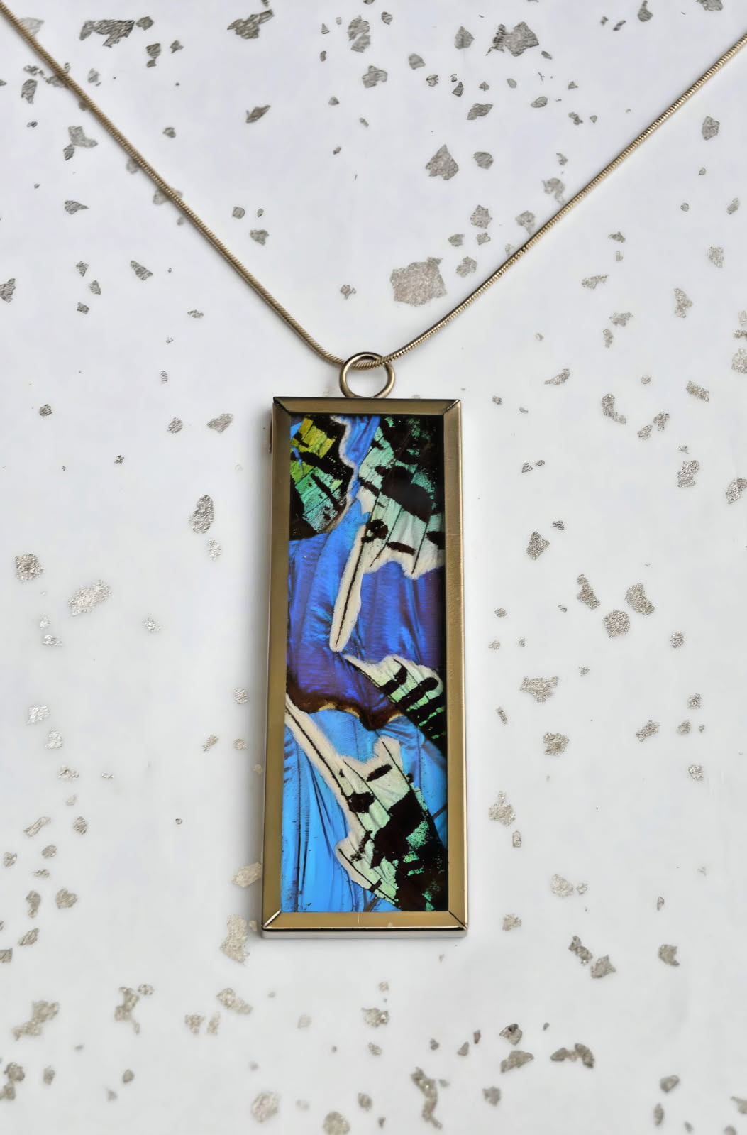 One-of-a-Kind Real Butterfly Wing Pendant